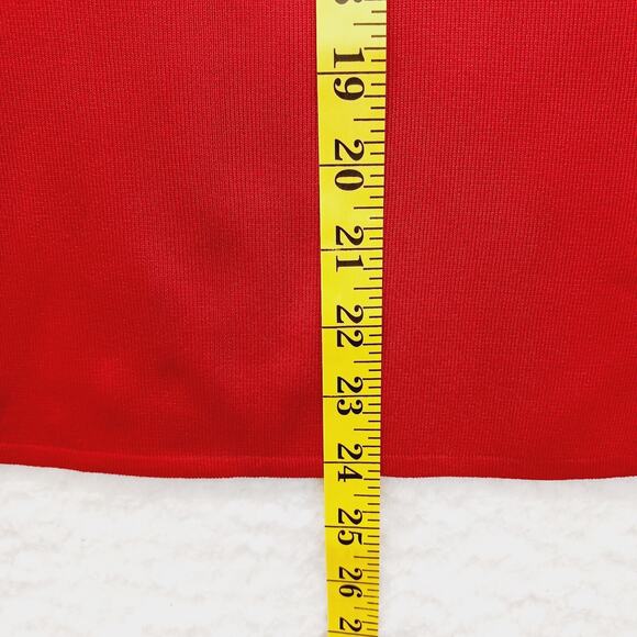 Tank Top Size XL Christmas Red Knit Minimalist Quiet Luxury Capsule Wardrobe - Picture 4 of 11